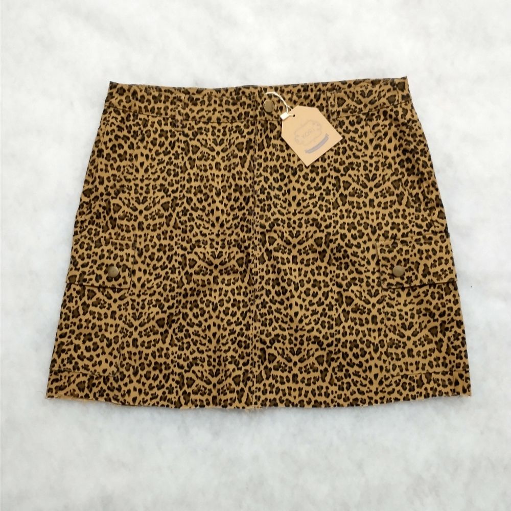 Kori Leopard Print Skirt
